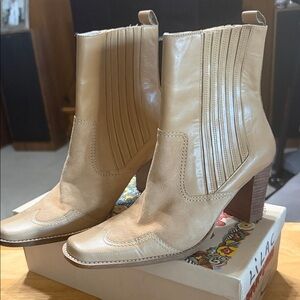 Tan Leather Ankle Boots